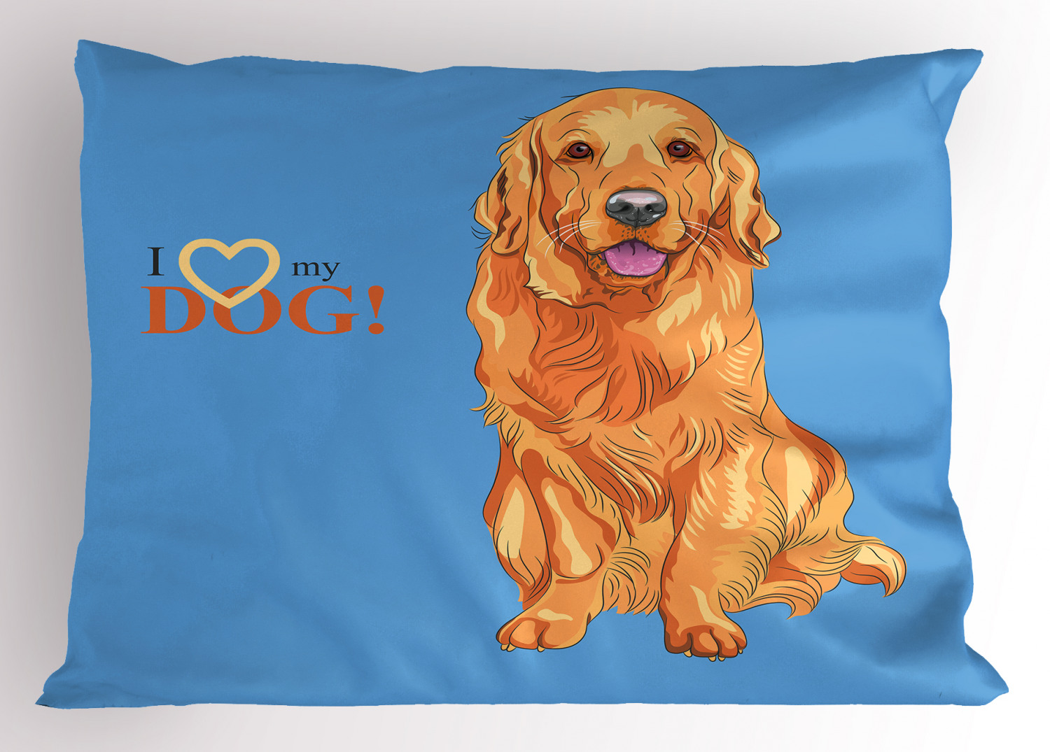 Dog Pillow Sham Decorative Pillowcase 3 Sizes Available for Bedroom Decor 