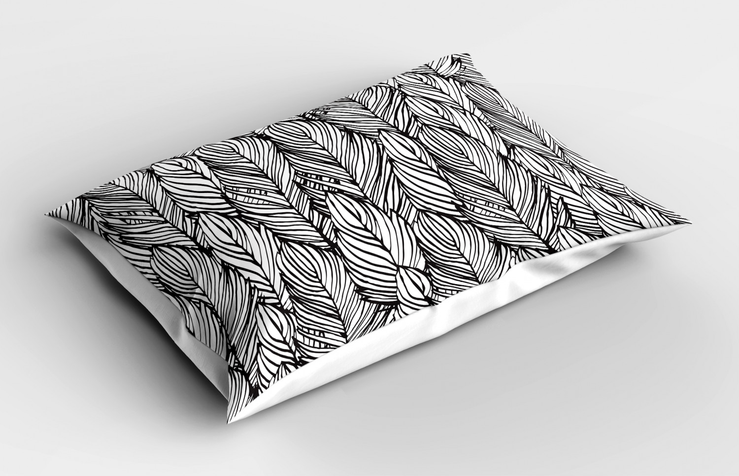 Feather Pillow Sham Decorative Pillowcase 3 Sizes for Bedroom Decor - Picture 8 of 44
