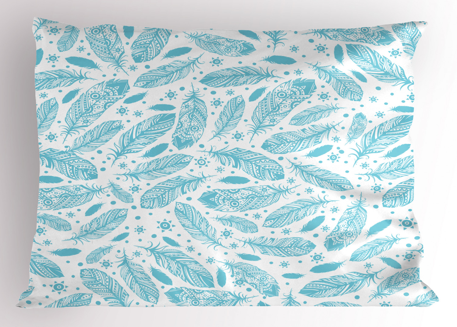 Feather Pillow Sham Decorative Pillowcase 3 Sizes for Bedroom Decor - Picture 9 of 44