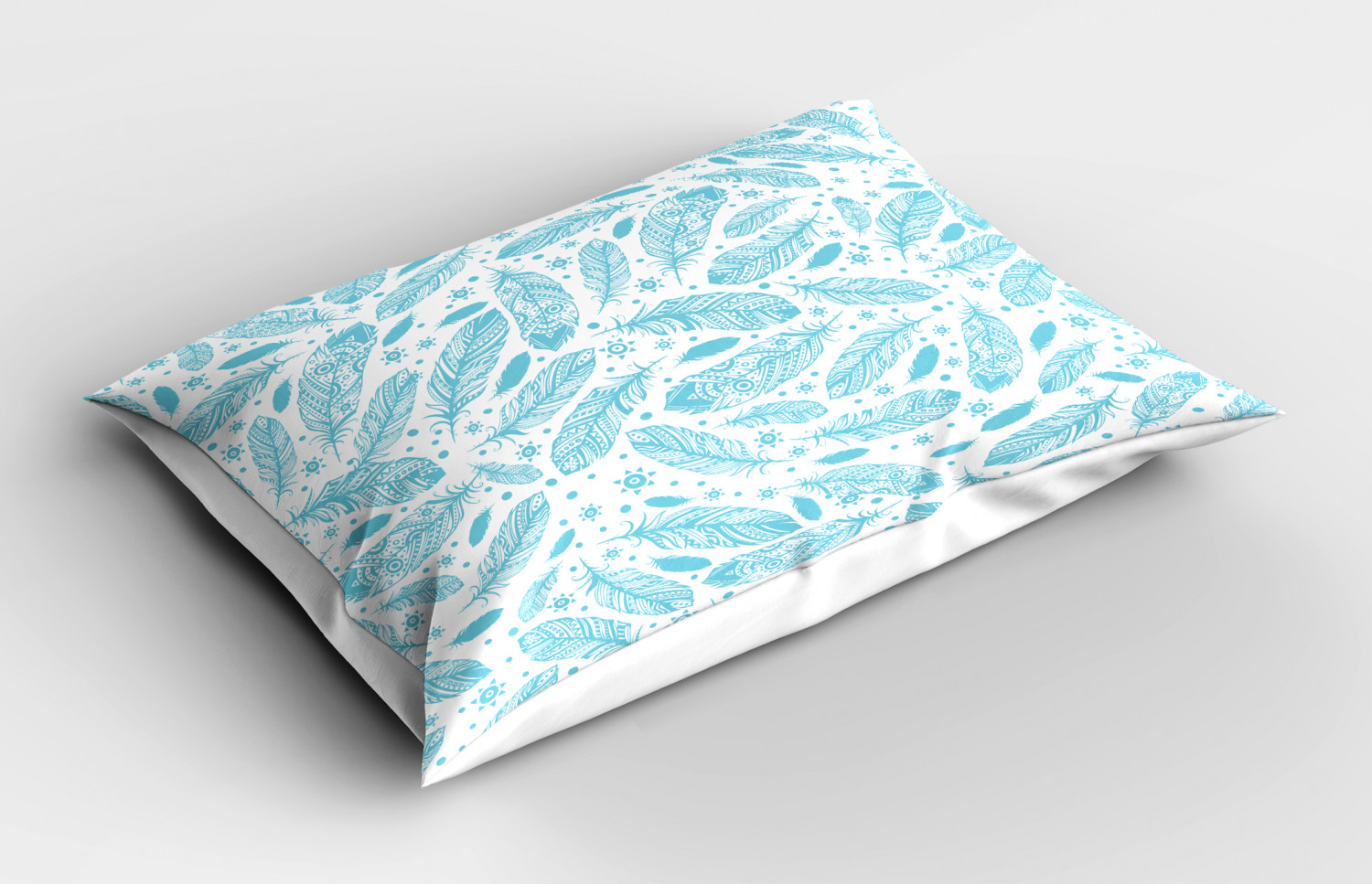 Feather Pillow Sham Decorative Pillowcase 3 Sizes for Bedroom Decor - Picture 10 of 44