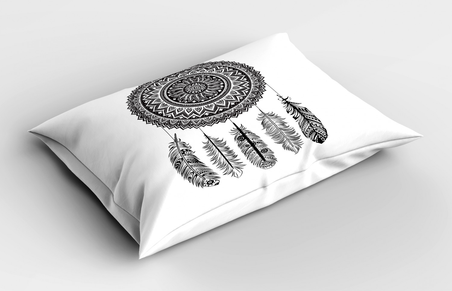Feather Pillow Sham Decorative Pillowcase 3 Sizes for Bedroom Decor - Picture 18 of 44