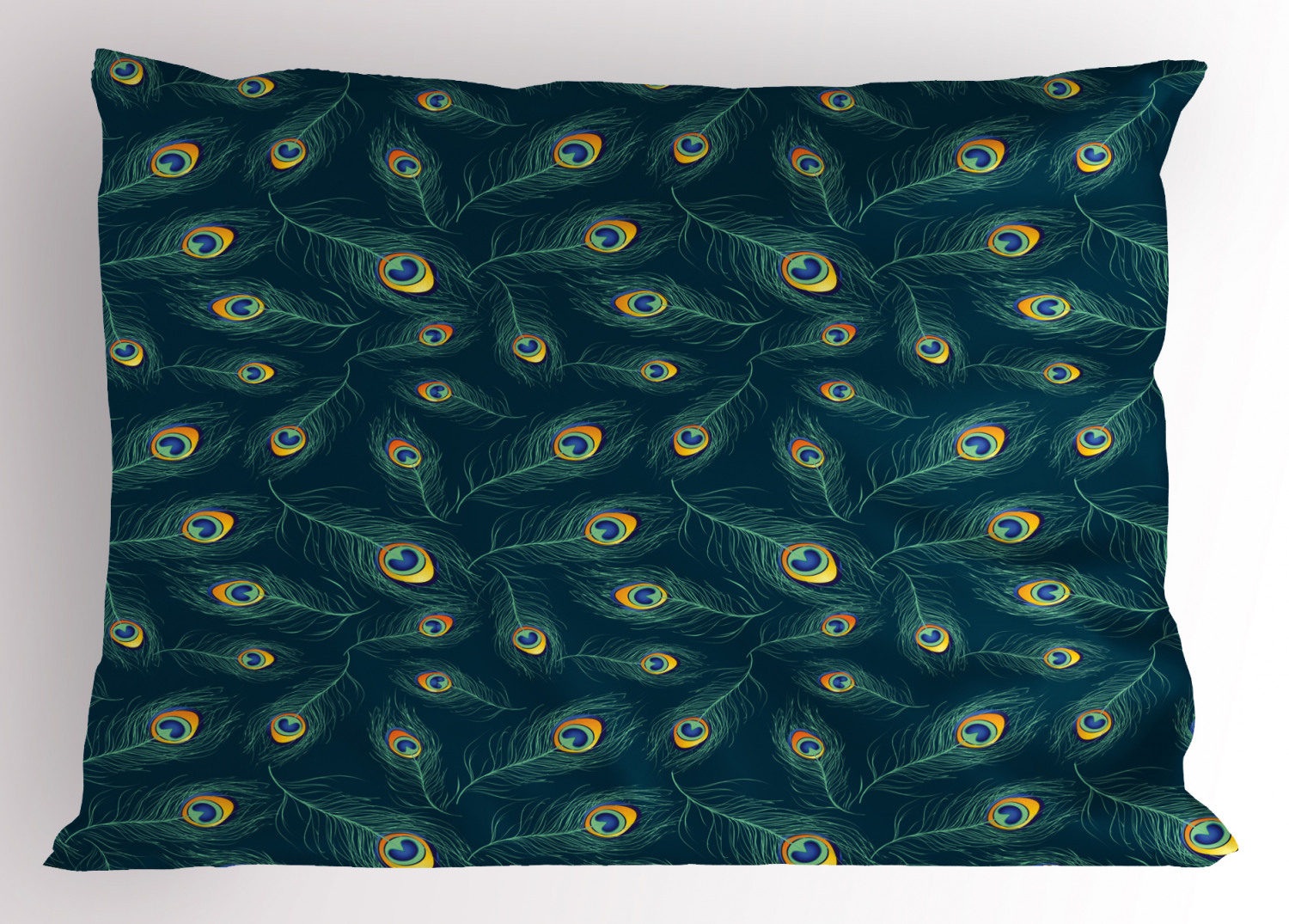 Feather Pillow Sham Decorative Pillowcase 3 Sizes for Bedroom Decor - Picture 5 of 44