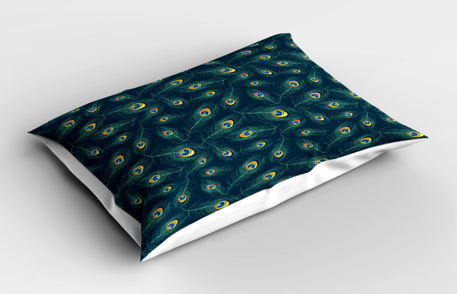 Feather Pillow Sham Decorative Pillowcase 3 Sizes for Bedroom Decor - Picture 6 of 44