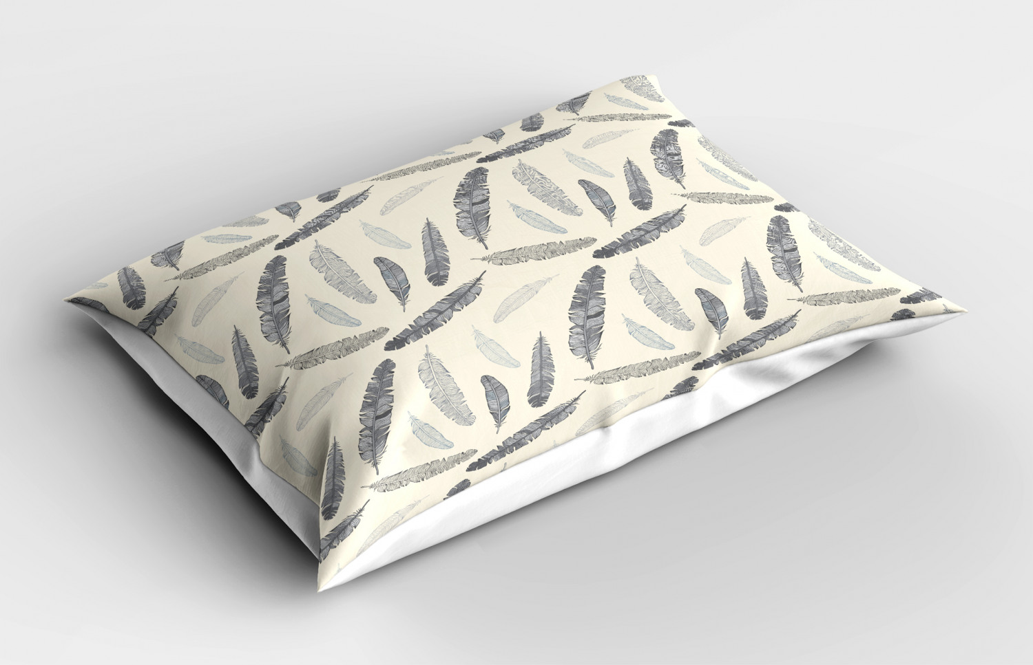 Feather Pillow Sham Decorative Pillowcase 3 Sizes for Bedroom Decor - Picture 16 of 44