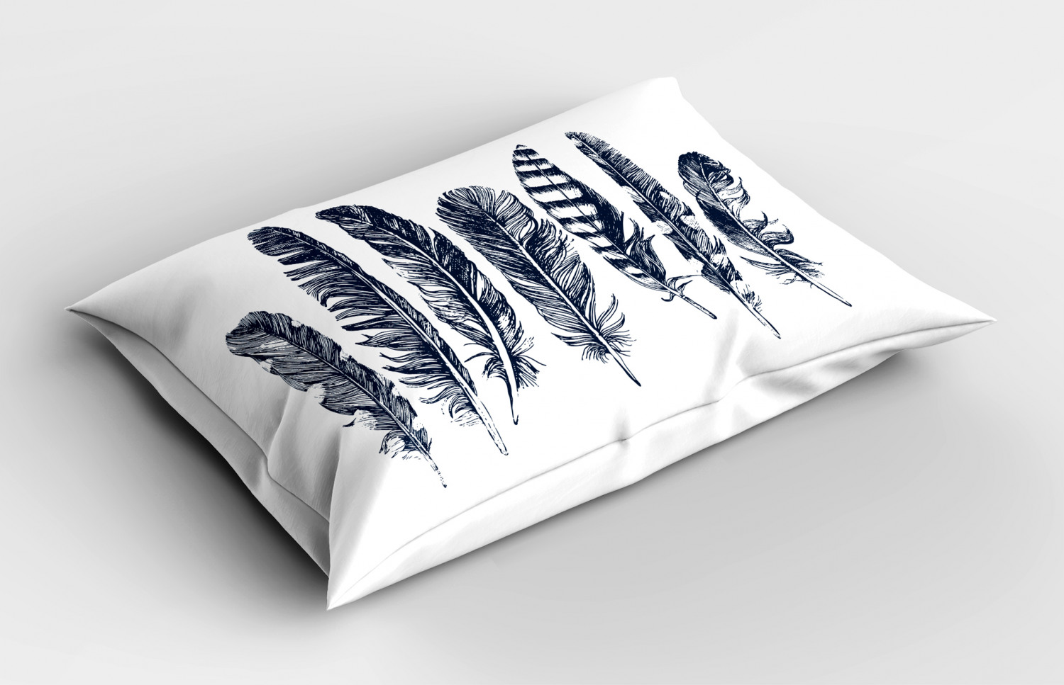 Feather Pillow Sham Decorative Pillowcase 3 Sizes for Bedroom Decor - Picture 26 of 44