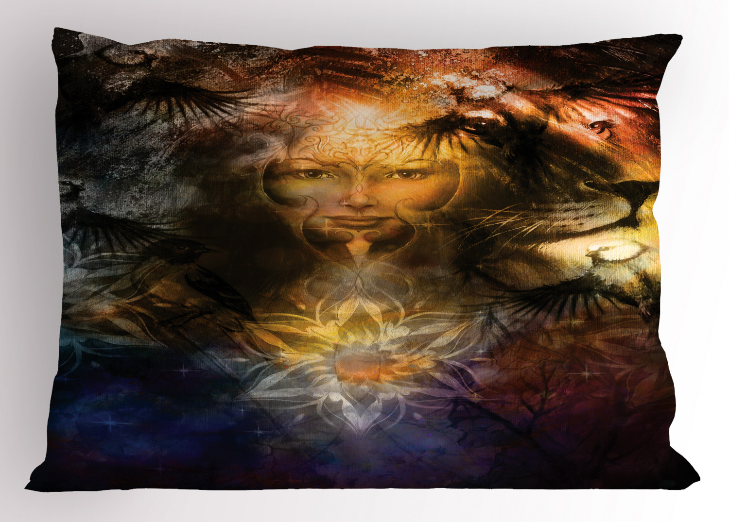 Feather Pillow Sham Decorative Pillowcase 3 Sizes for Bedroom Decor - Picture 27 of 44