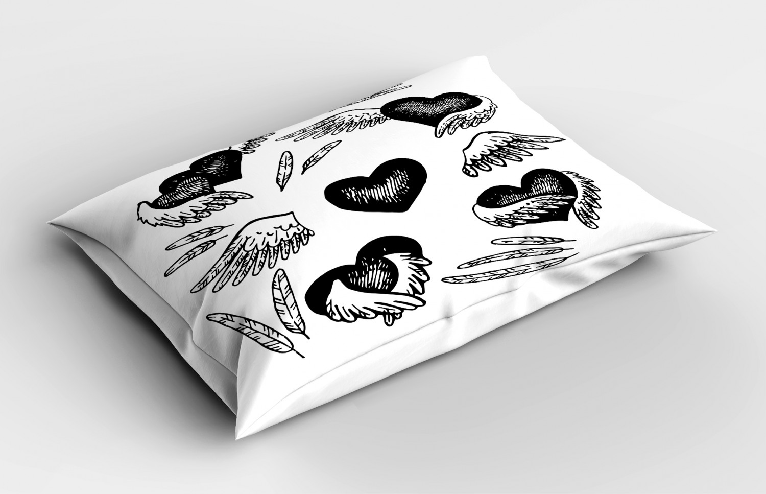 Feather Pillow Sham Decorative Pillowcase 3 Sizes for Bedroom Decor - Picture 20 of 44