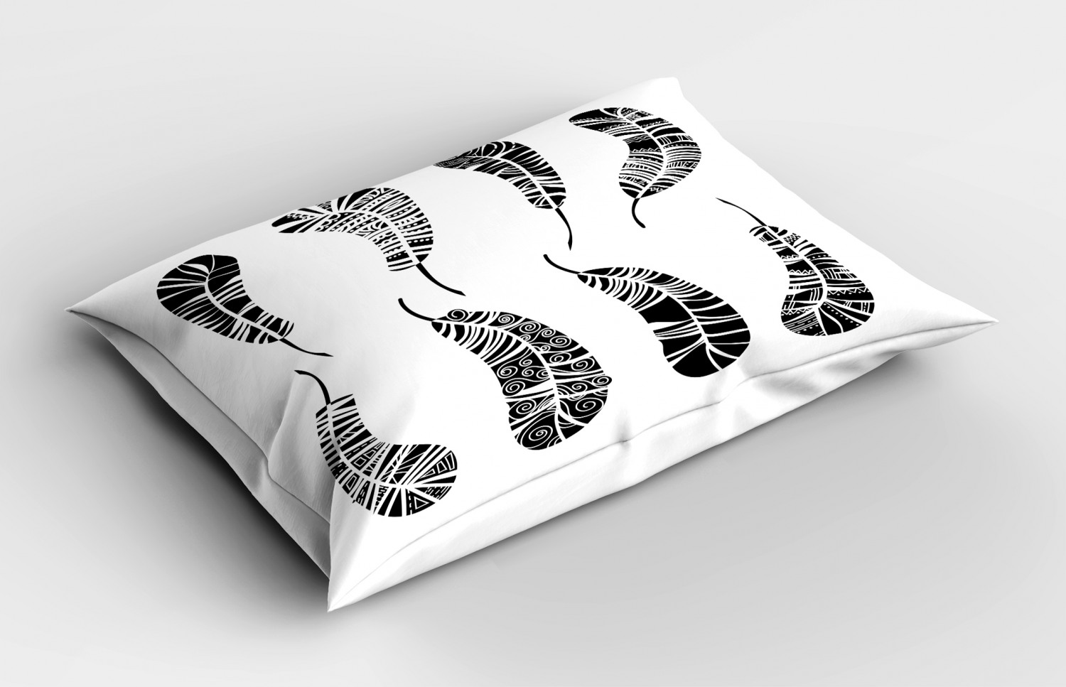 Feather Pillow Sham Decorative Pillowcase 3 Sizes for Bedroom Decor - Picture 40 of 44