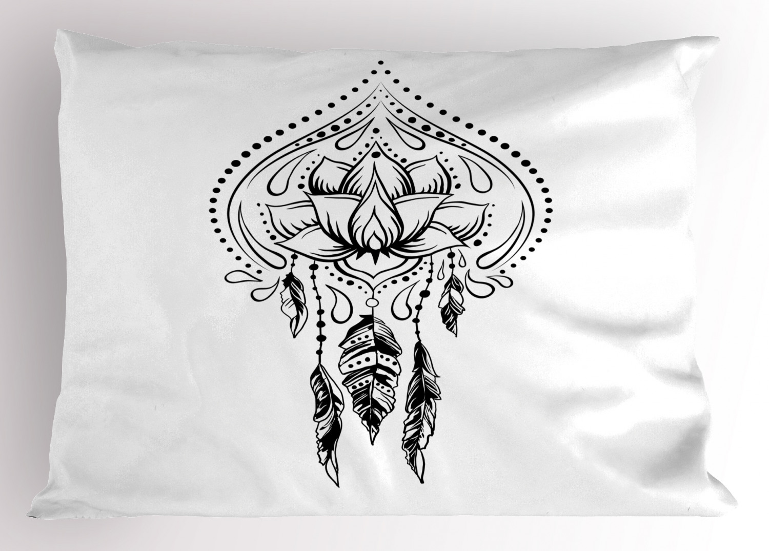 Feather Pillow Sham Decorative Pillowcase 3 Sizes for Bedroom Decor - Picture 23 of 44