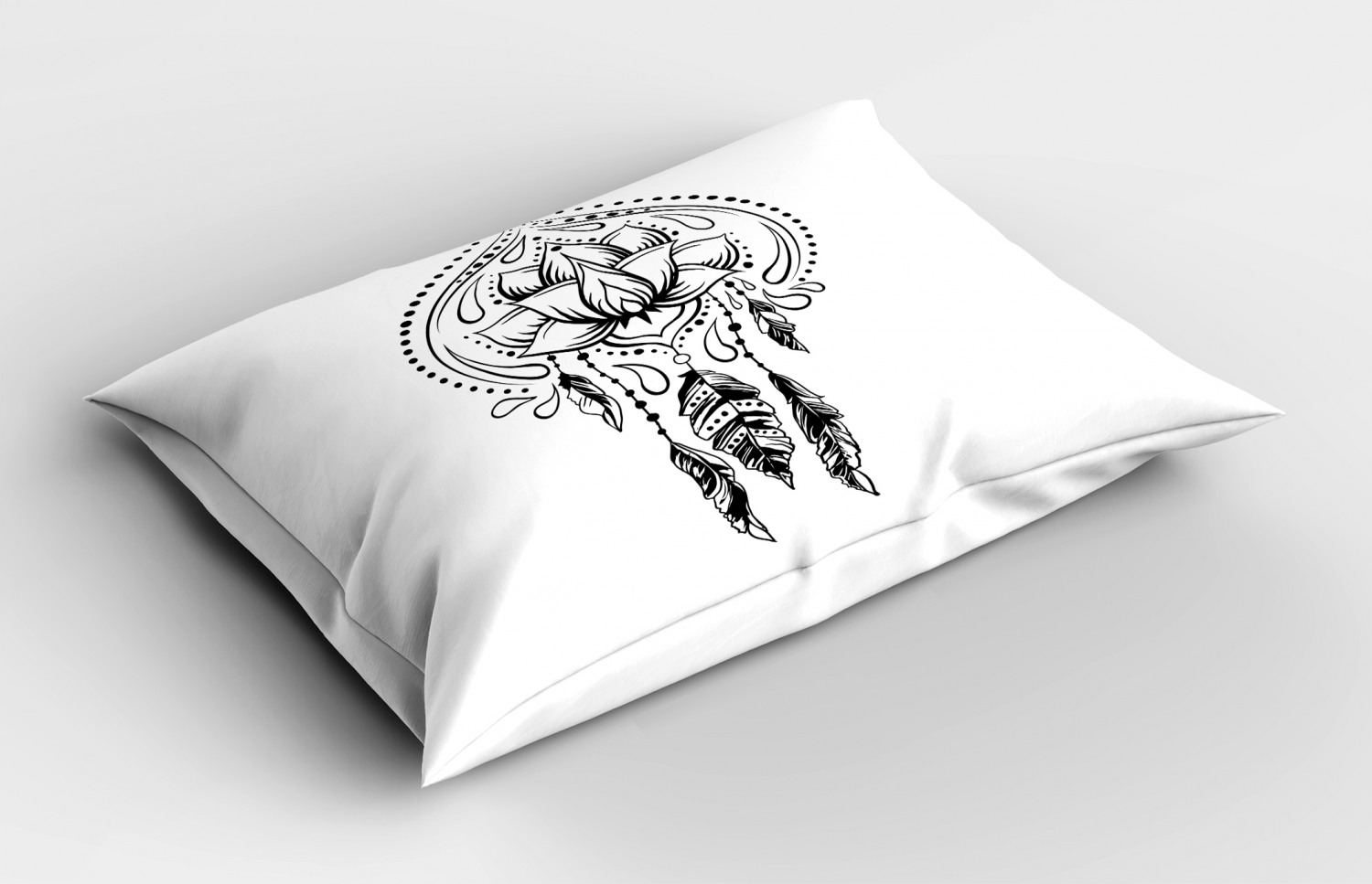 Feather Pillow Sham Decorative Pillowcase 3 Sizes for Bedroom Decor - Picture 24 of 44