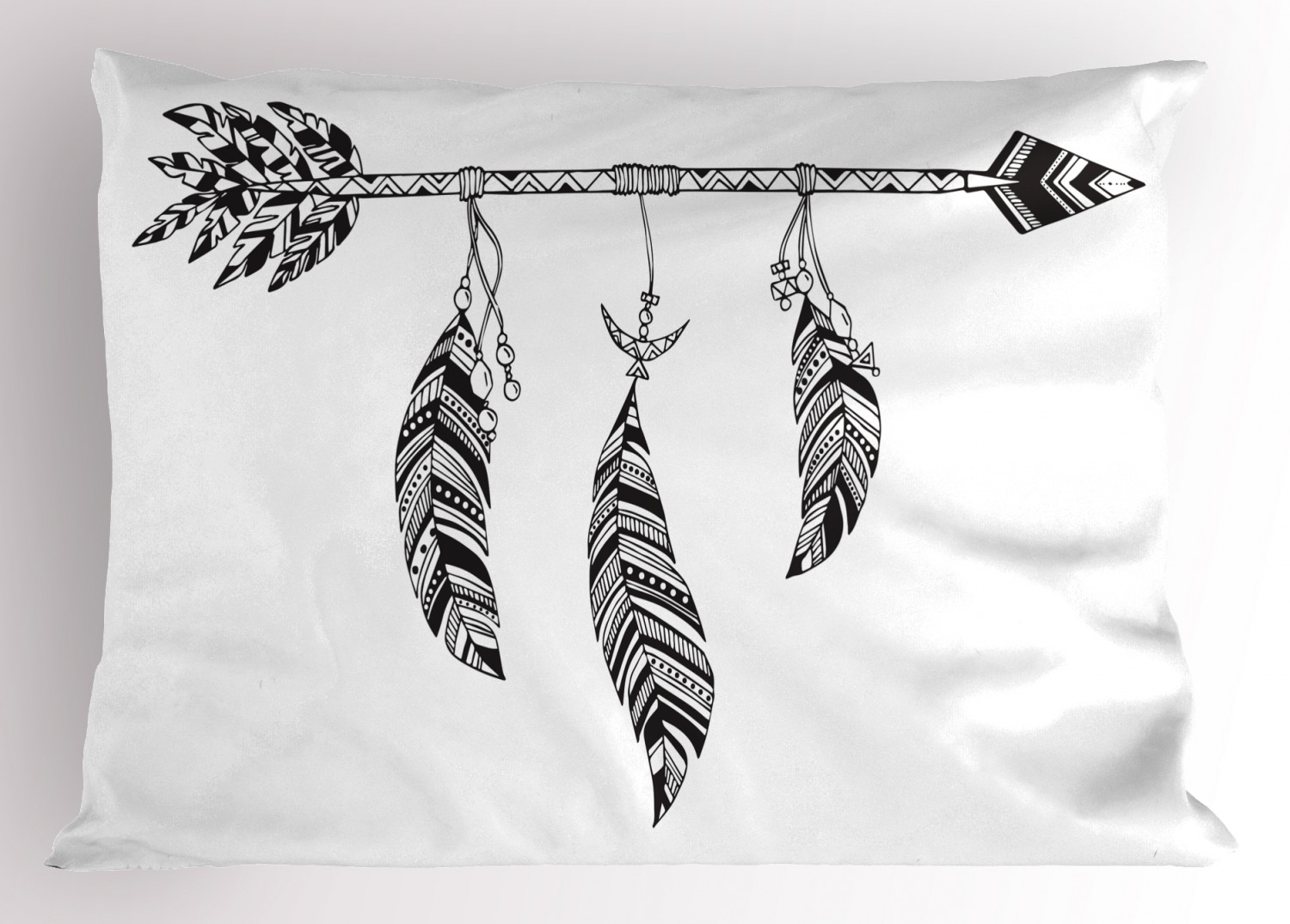 Feather Pillow Sham Decorative Pillowcase 3 Sizes for Bedroom Decor - Picture 3 of 44