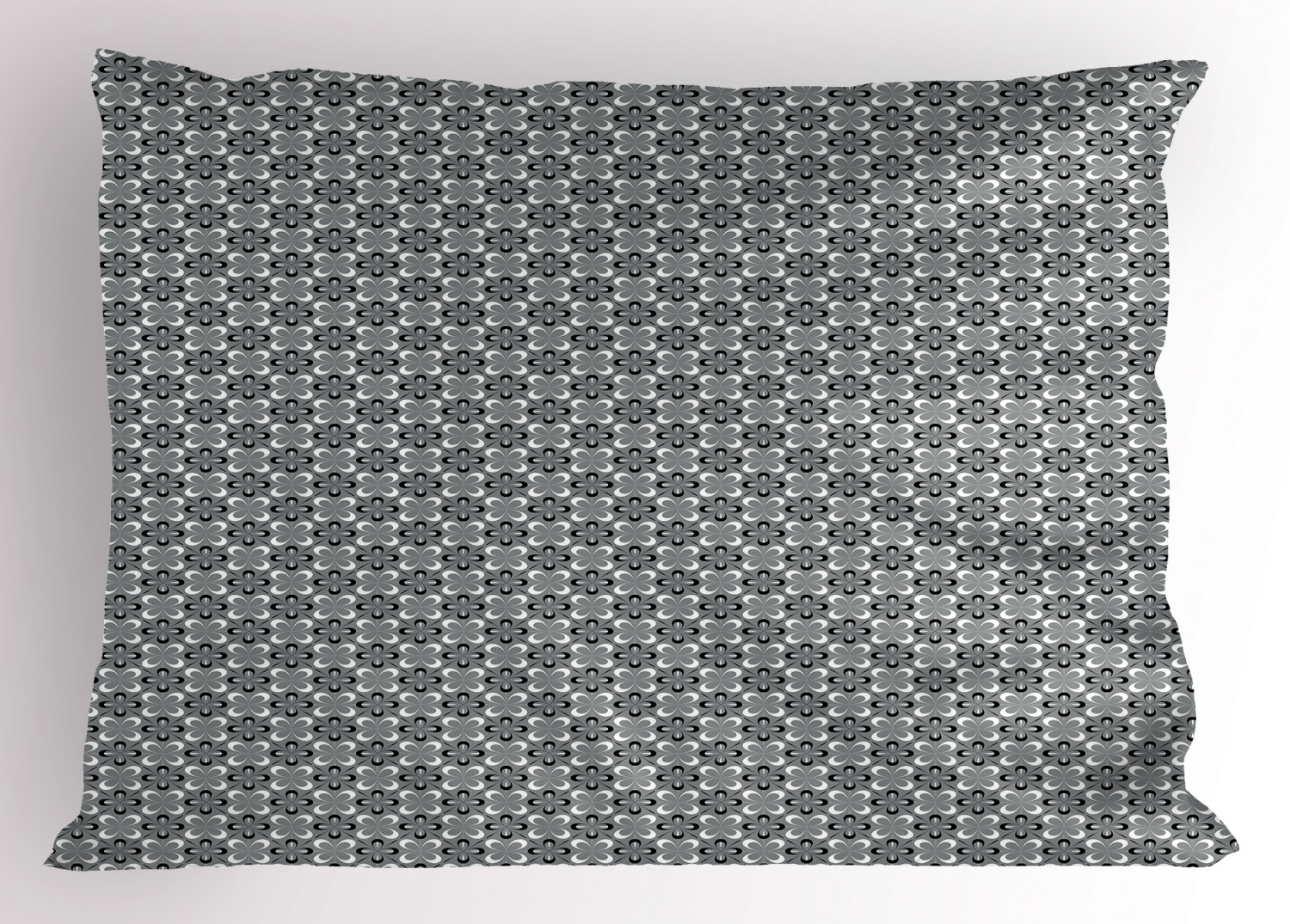 Grey Pillow Sham Decorative Pillowcase 3 Sizes Available for Bedroom Decor 
