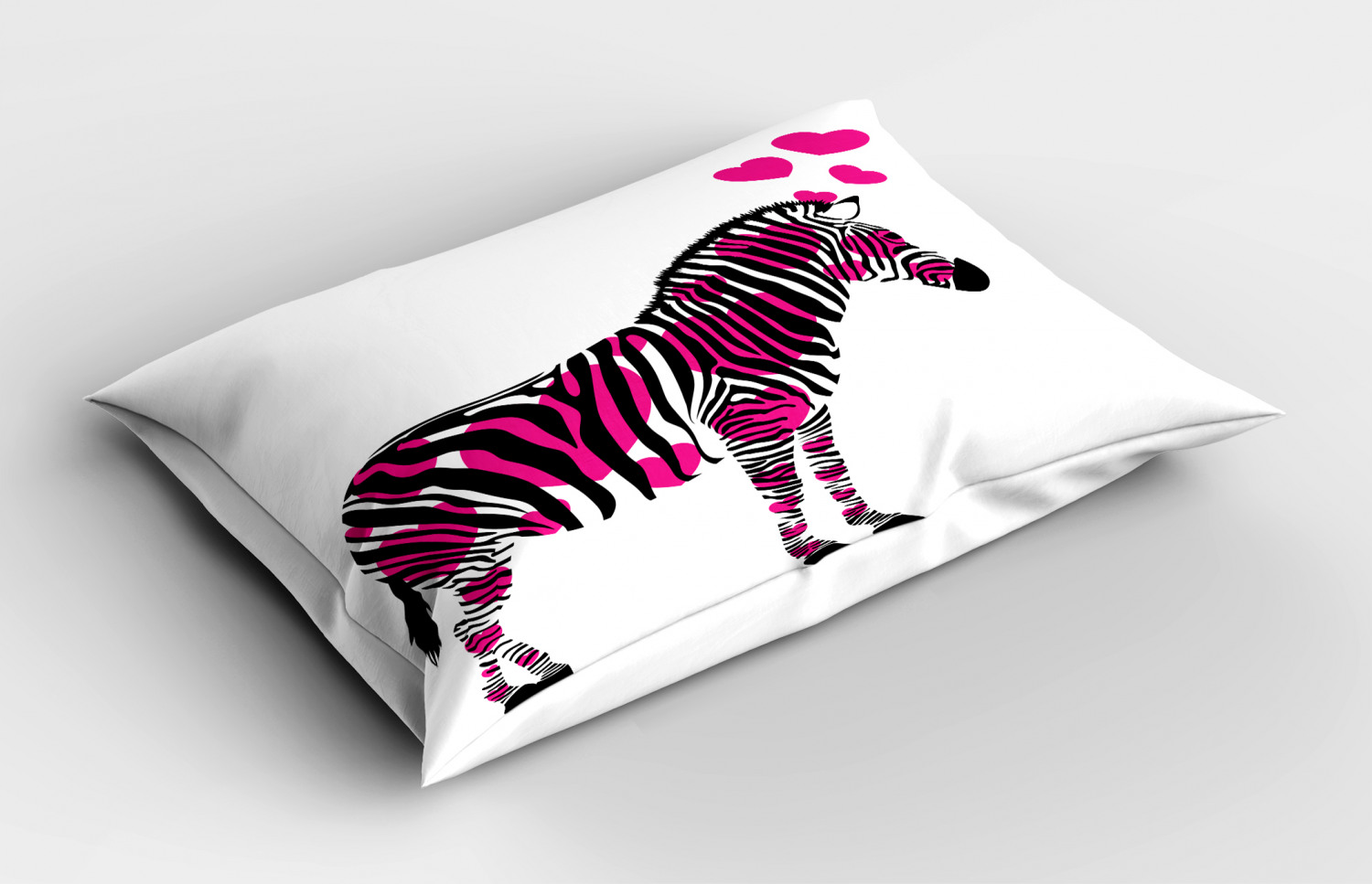 pink zebra pillow pet