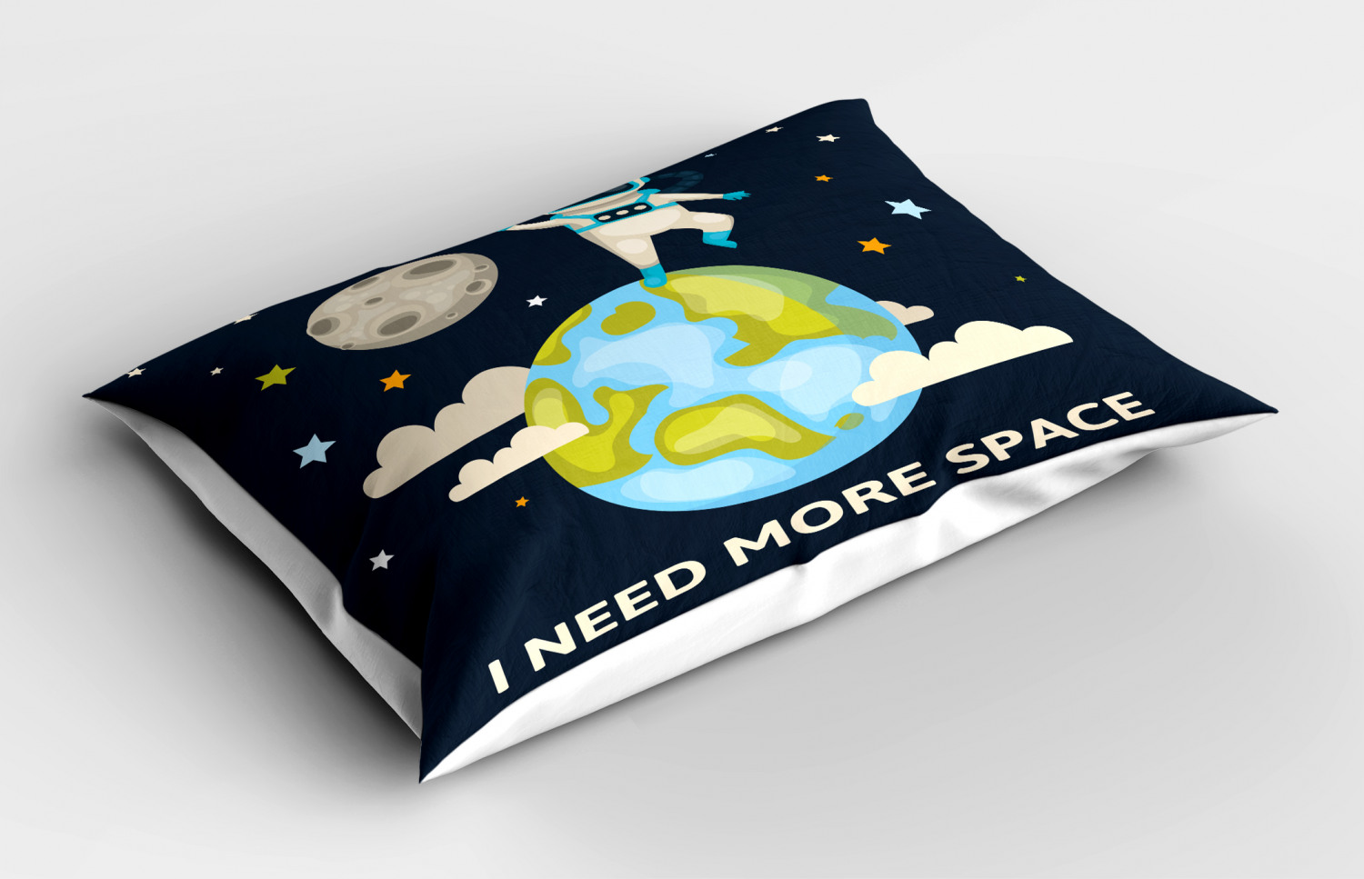Details about   Astronaut Pillow Sham Decorative Pillowcase 3 Sizes Available for Bedroom Decor 