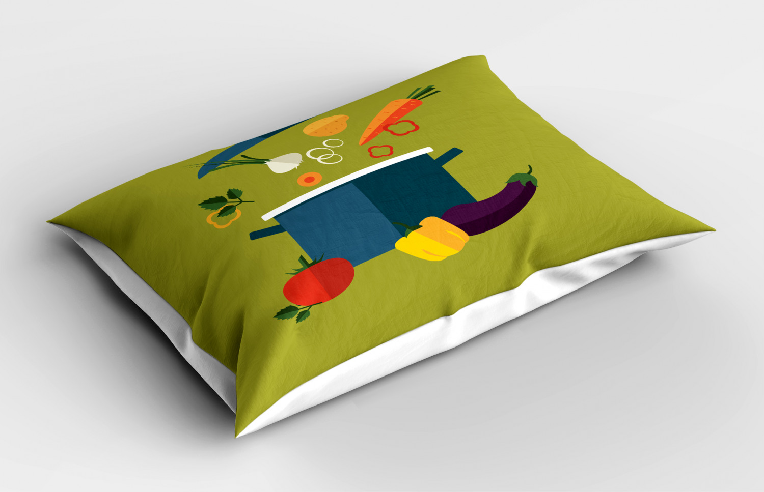 Vegetable Pillow Sham Decorative Pillowcase 3 Sizes for Bedroom Decor