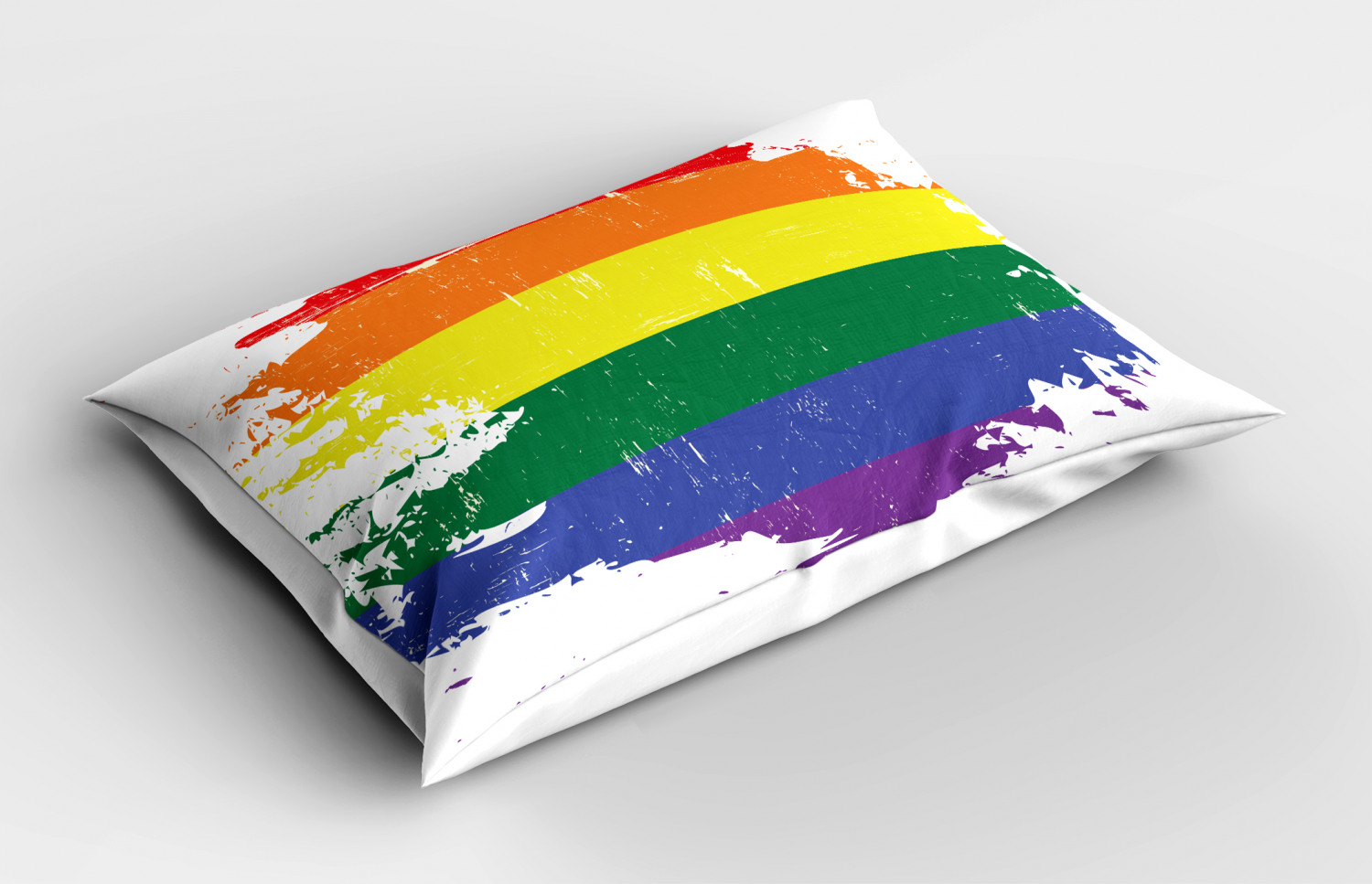 Rainbow Pillow Sham Decorative Pillowcase 3 Sizes Available for Bedroom