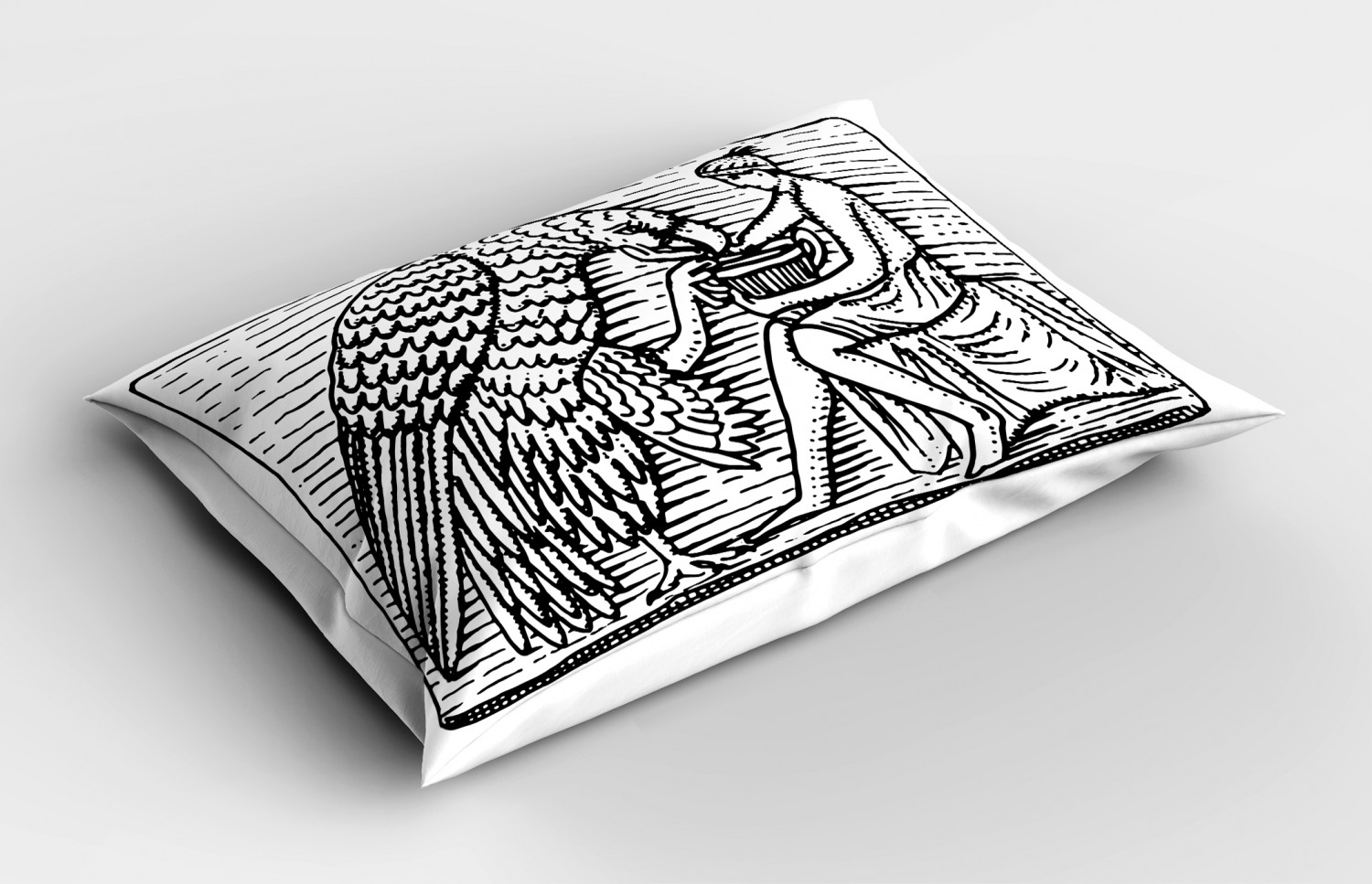 Eagle Pillow Sham Decorative Pillowcase 3 Sizes for Bedroom Decor - Foto 4 di 24