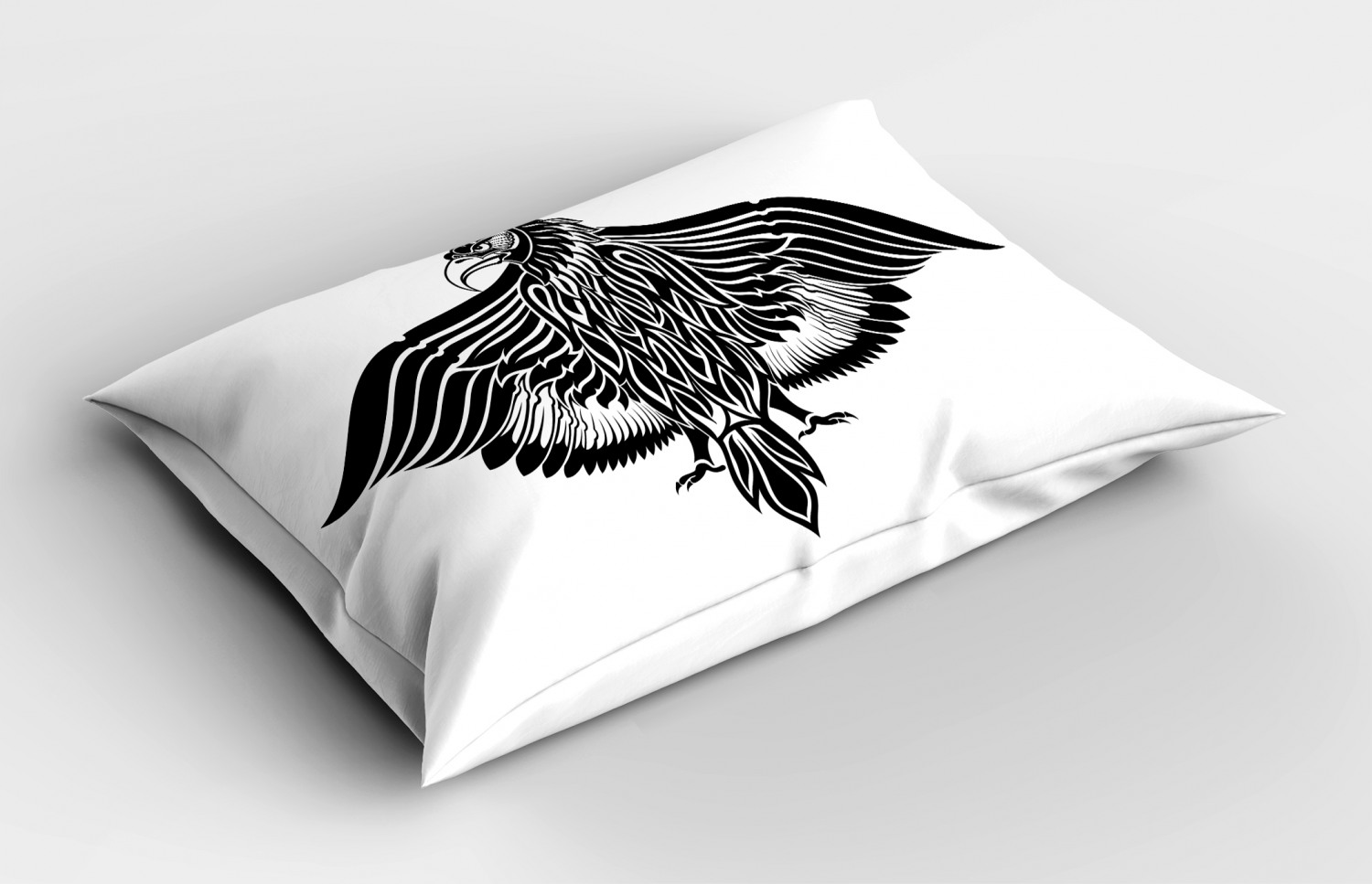Eagle Pillow Sham Decorative Pillowcase 3 Sizes for Bedroom Decor - Foto 8 di 24
