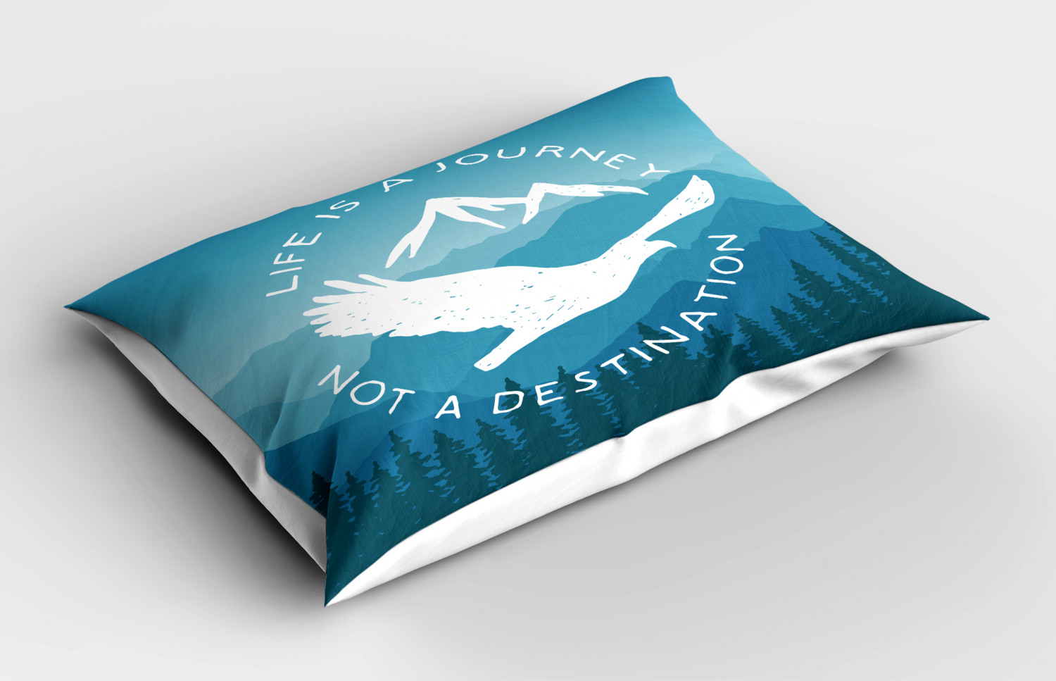 Eagle Pillow Sham Decorative Pillowcase 3 Sizes for Bedroom Decor - Foto 14 di 24