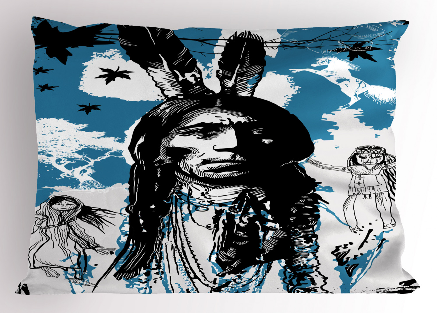 Eagle Pillow Sham Decorative Pillowcase 3 Sizes for Bedroom Decor - Foto 15 di 24