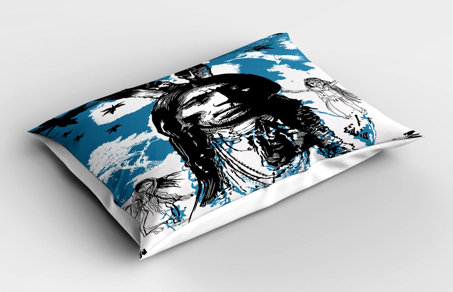 Eagle Pillow Sham Decorative Pillowcase 3 Sizes for Bedroom Decor - Foto 16 di 24