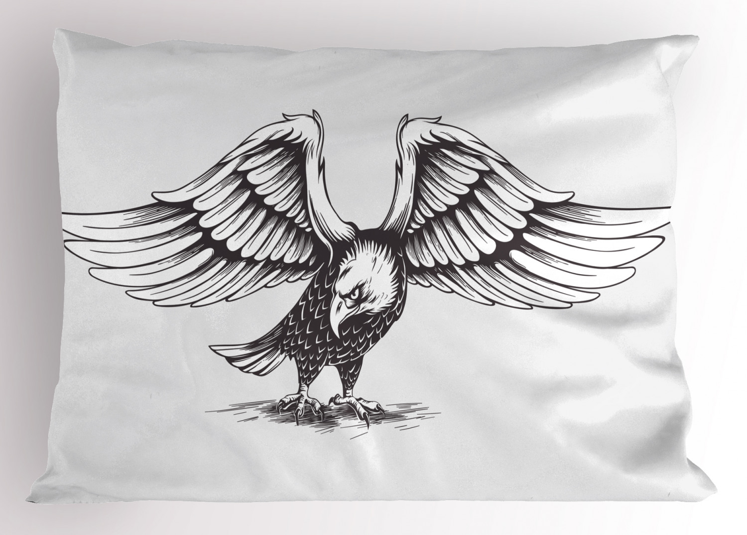 Eagle Pillow Sham Decorative Pillowcase 3 Sizes for Bedroom Decor - Foto 5 di 24