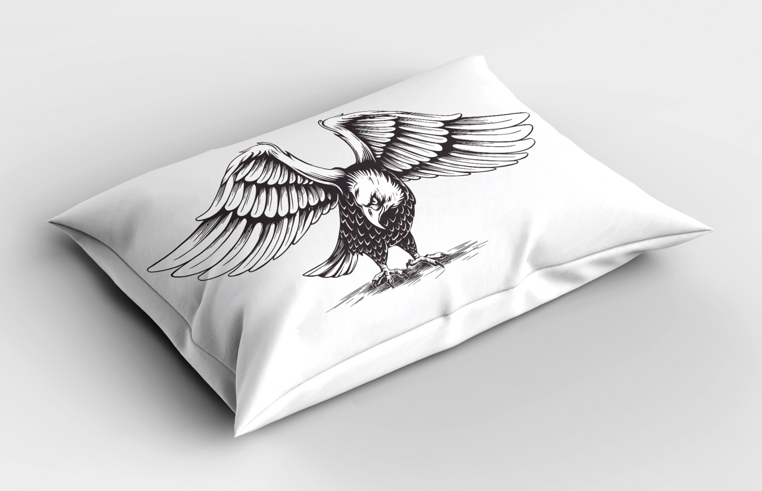 Eagle Pillow Sham Decorative Pillowcase 3 Sizes for Bedroom Decor - Foto 6 di 24