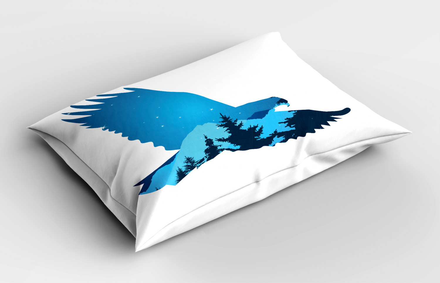 Eagle Pillow Sham Decorative Pillowcase 3 Sizes for Bedroom Decor - Foto 12 di 24