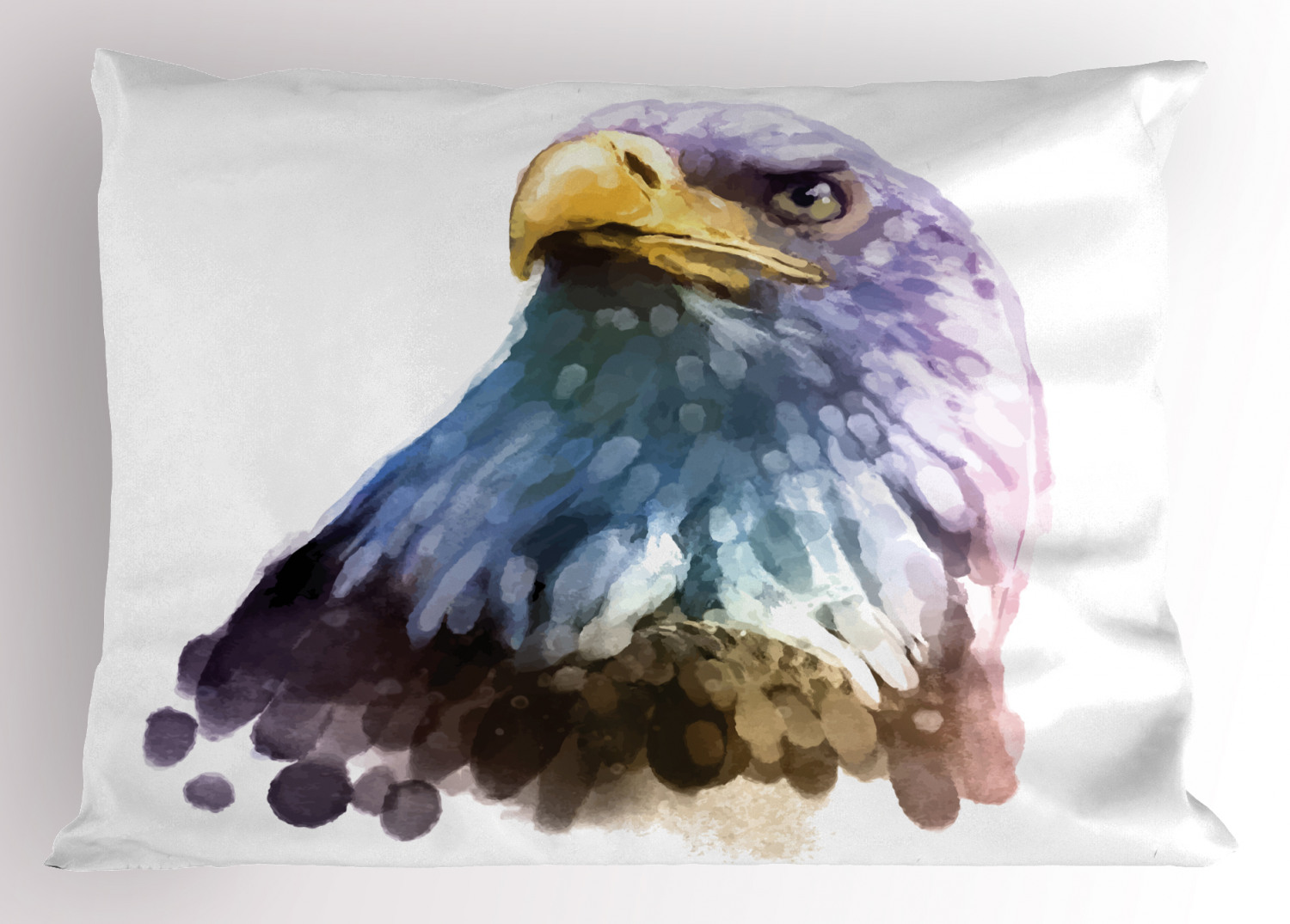 Eagle Pillow Sham Decorative Pillowcase 3 Sizes for Bedroom Decor - Foto 21 di 24