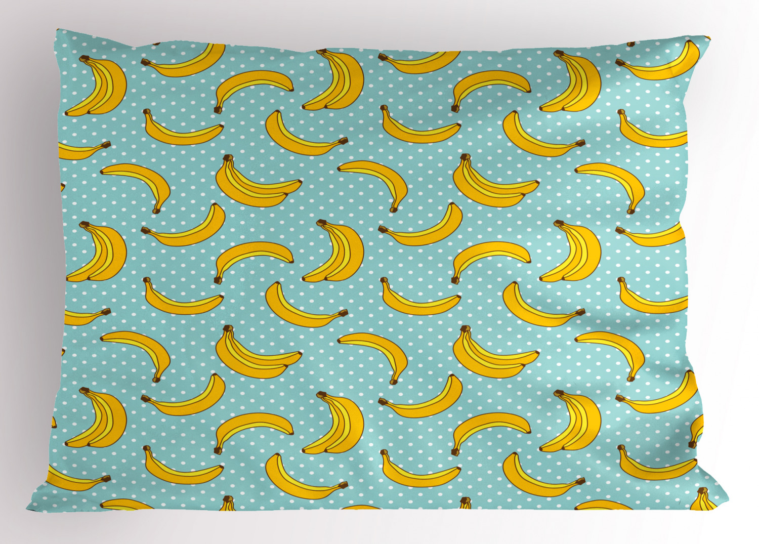 Blue and Yellow Pillow Sham Decorative Pillowcase 3 Sizes Bedroom Decoration