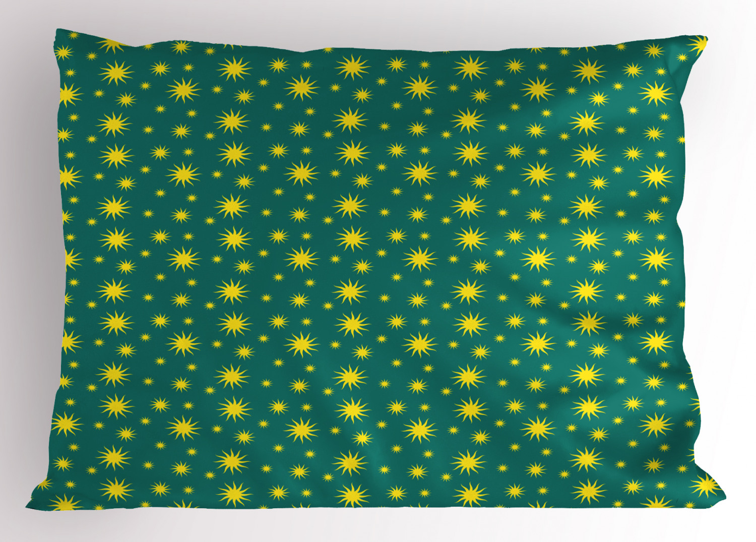 Blue and Yellow Pillow Sham Decorative Pillowcase 3 Sizes Bedroom Decoration