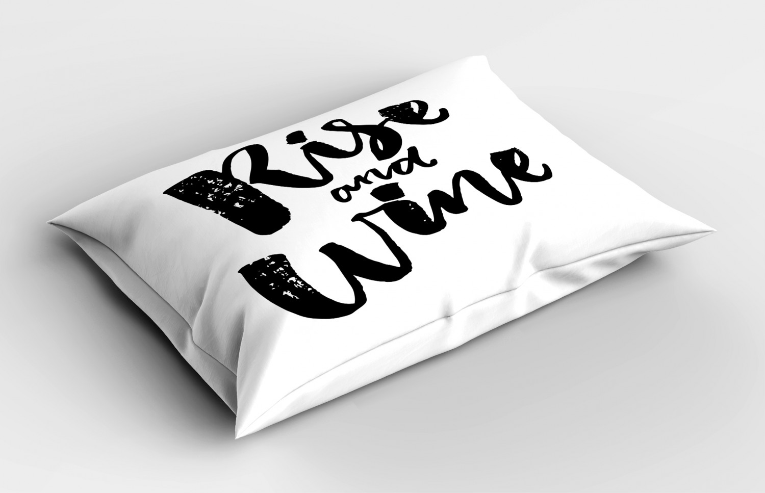 Funny Words Pillow Sham Decorative Pillowcase 3 Sizes for Bedroom Decor