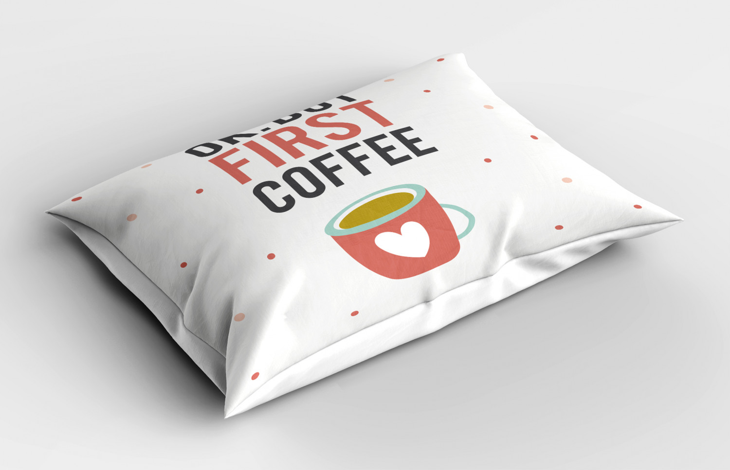 Funny Words Pillow Sham Decorative Pillowcase 3 Sizes for Bedroom Decor