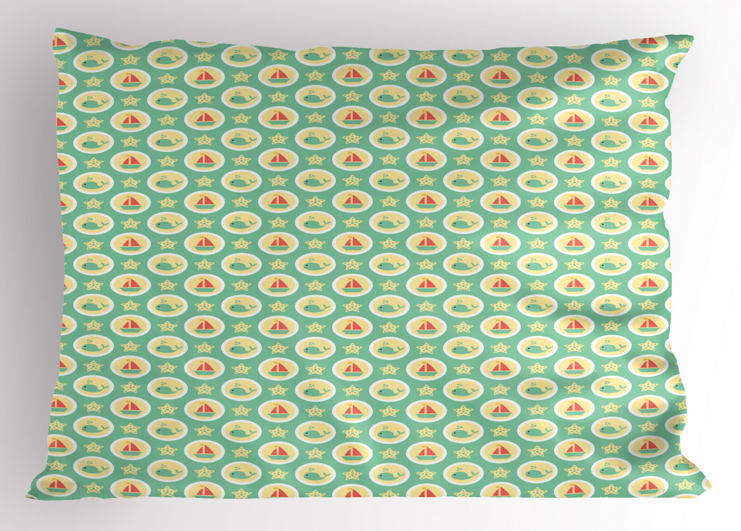Sailboat Pillow Sham Decorative Pillowcase 3 Sizes for Bedroom Decor - Bild 37 von 46