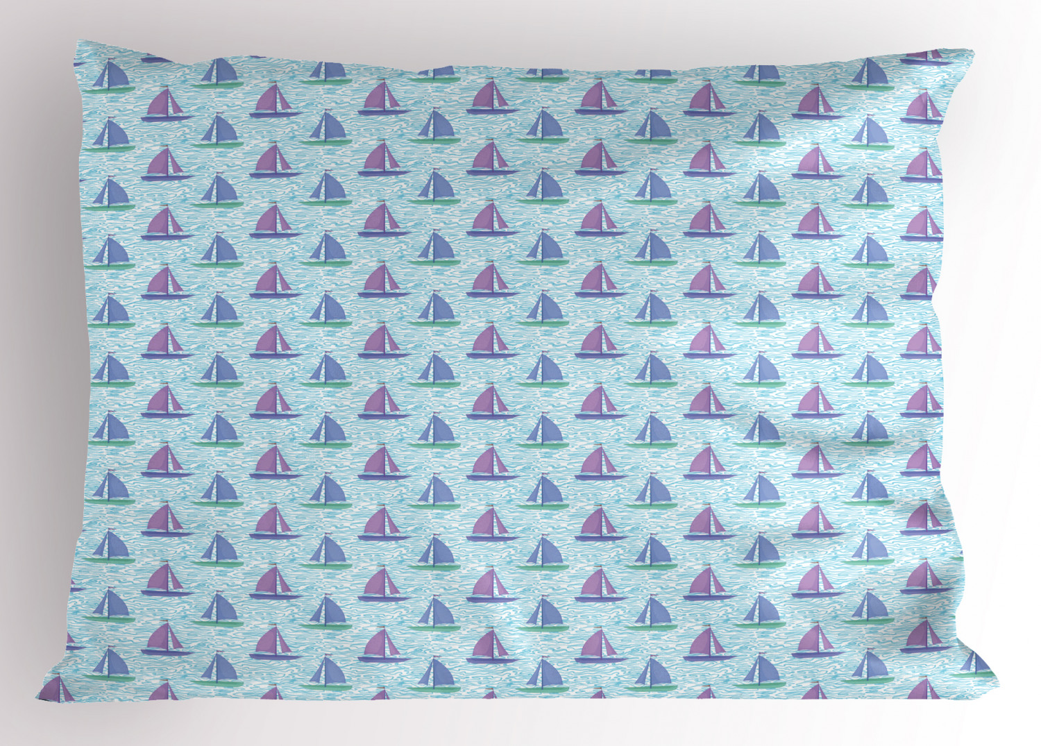 Sailboat Pillow Sham Decorative Pillowcase 3 Sizes for Bedroom Decor - Bild 41 von 46