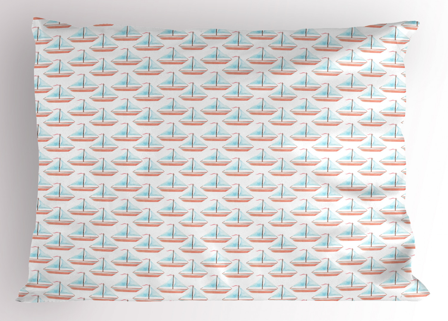 Sailboat Pillow Sham Decorative Pillowcase 3 Sizes for Bedroom Decor - Bild 43 von 46