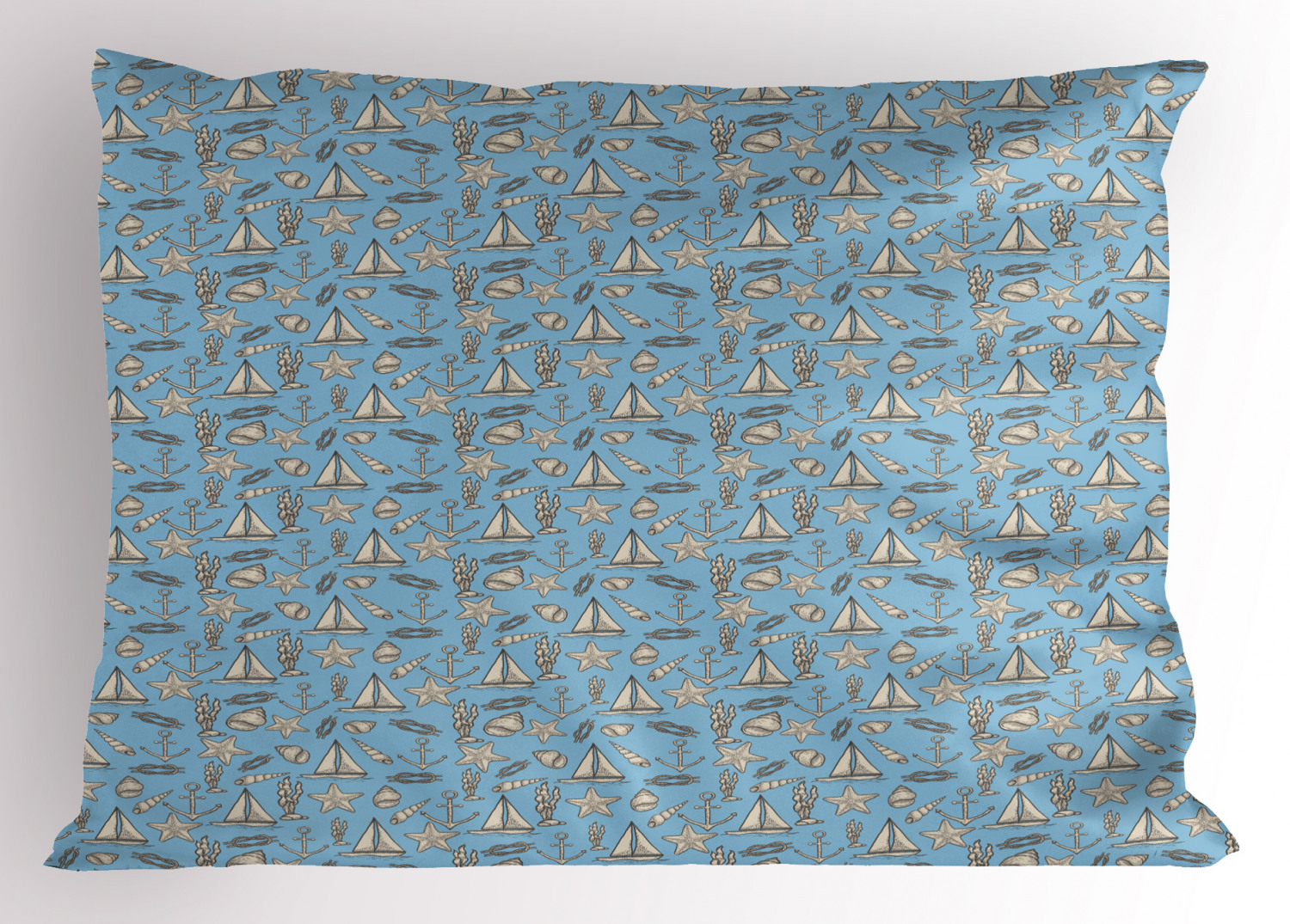 Sailboat Pillow Sham Decorative Pillowcase 3 Sizes for Bedroom Decor - Bild 45 von 46