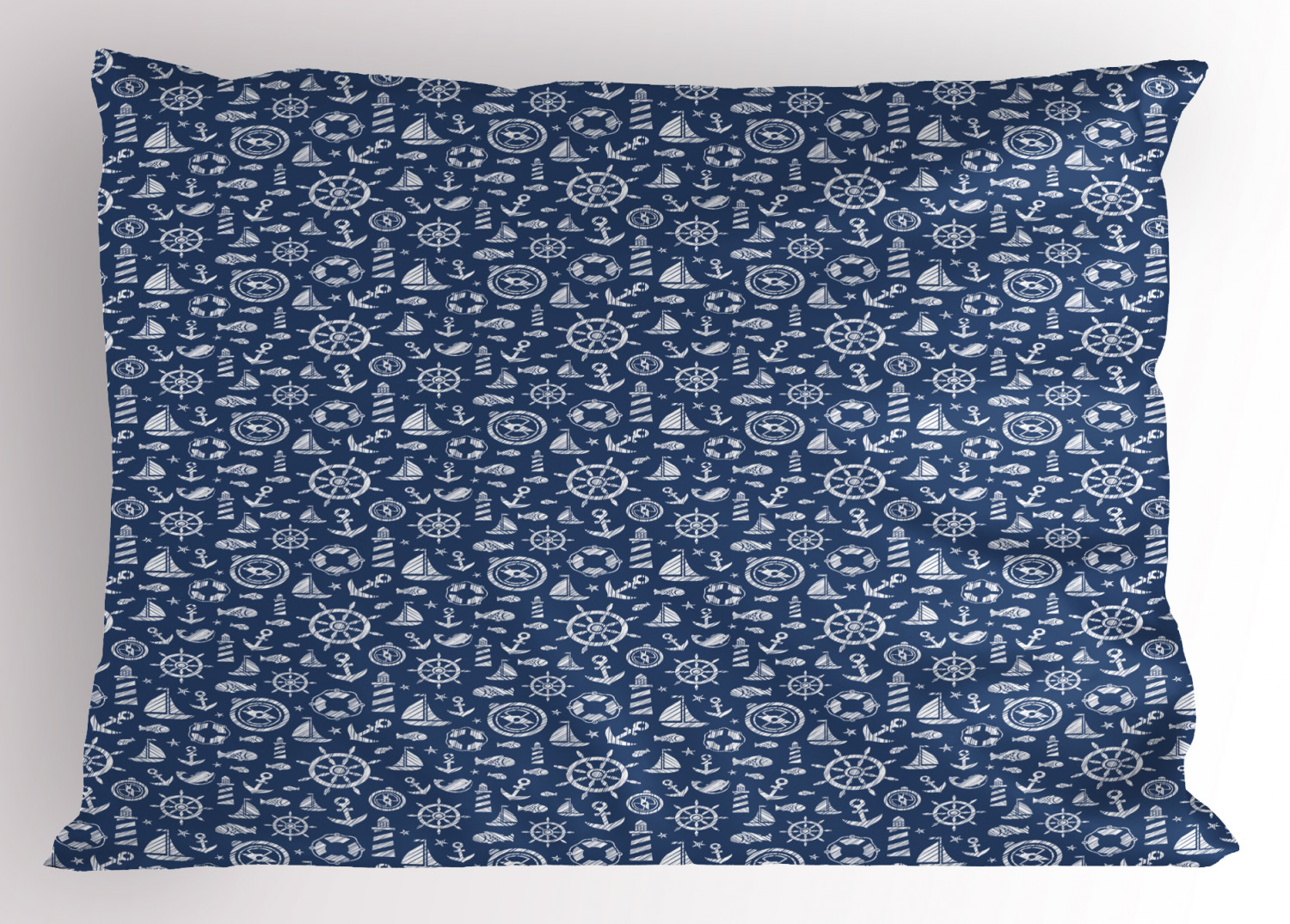 Sailboat Pillow Sham Decorative Pillowcase 3 Sizes for Bedroom Decor - Bild 9 von 46