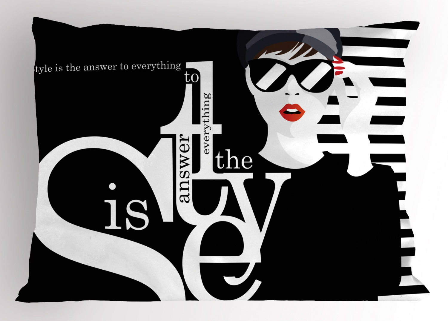 Inspirational Pillow Sham Decorative Pillowcase 3 Sizes for Bedroom