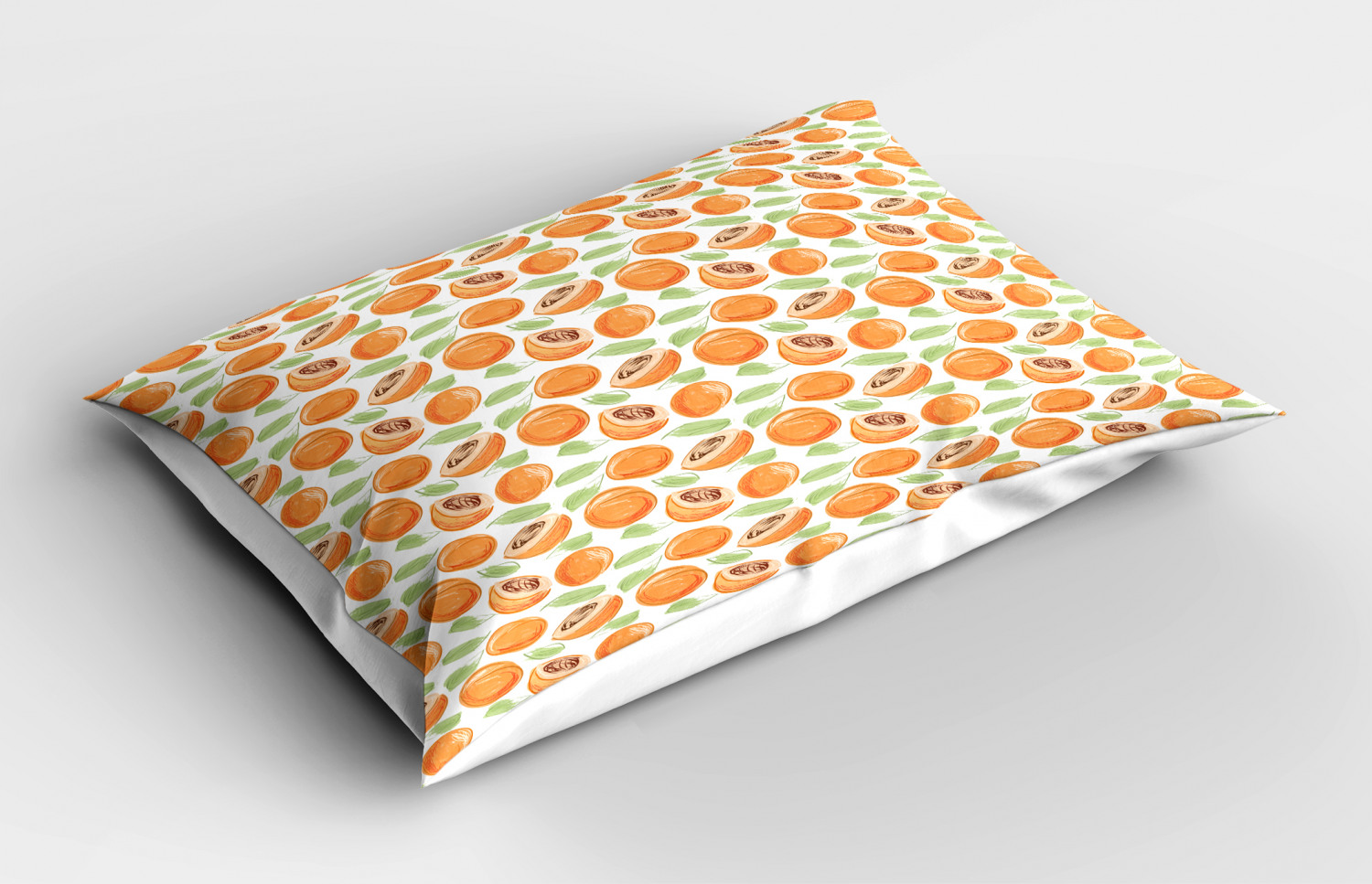 peach fruit throw pillow