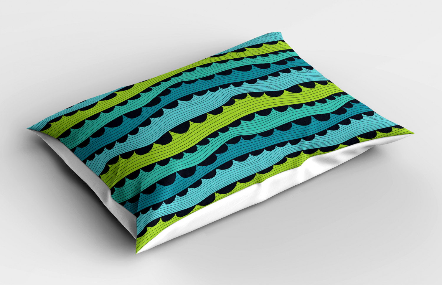 Feminine Waves Pillow Sham Decorative Pillowcase 3 Sizes Bedroom Decoration - Picture 36 of 42