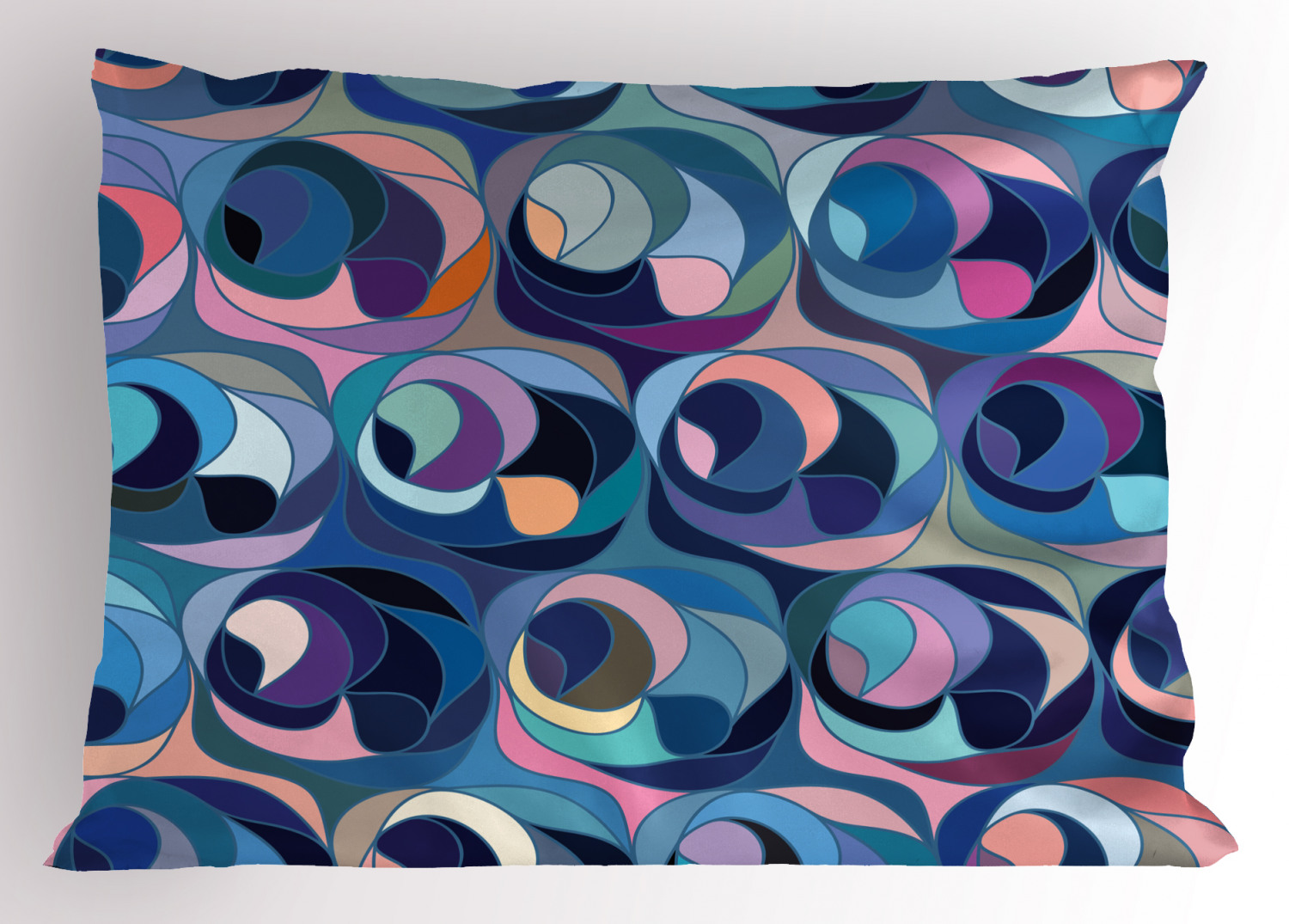 Feminine Waves Pillow Sham Decorative Pillowcase 3 Sizes Bedroom Decoration - Picture 25 of 42