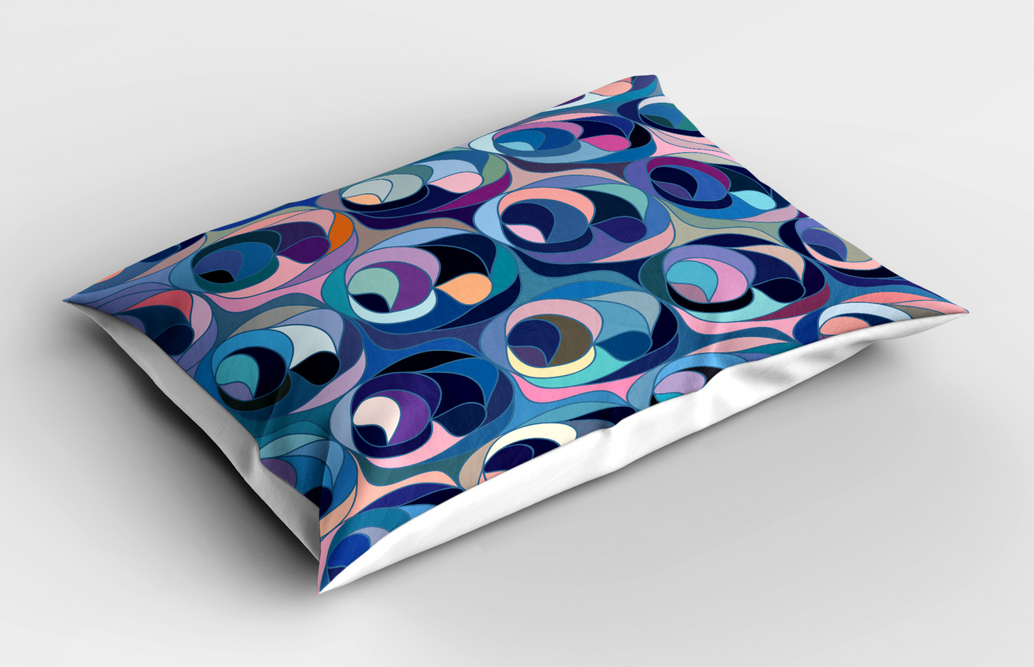 Feminine Waves Pillow Sham Decorative Pillowcase 3 Sizes Bedroom Decoration - Picture 26 of 42