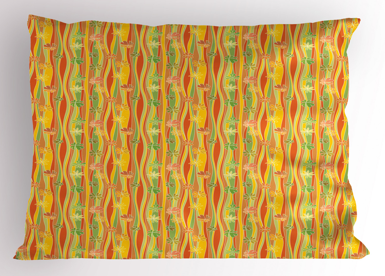 Feminine Waves Pillow Sham Decorative Pillowcase 3 Sizes Bedroom Decoration - Picture 13 of 42