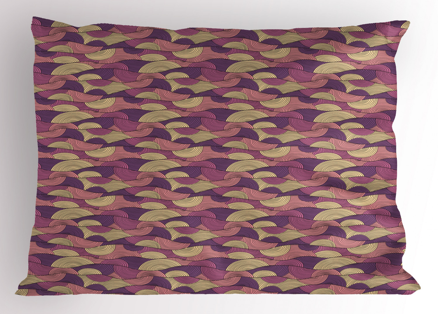 Feminine Waves Pillow Sham Decorative Pillowcase 3 Sizes Bedroom Decoration - Picture 3 of 42
