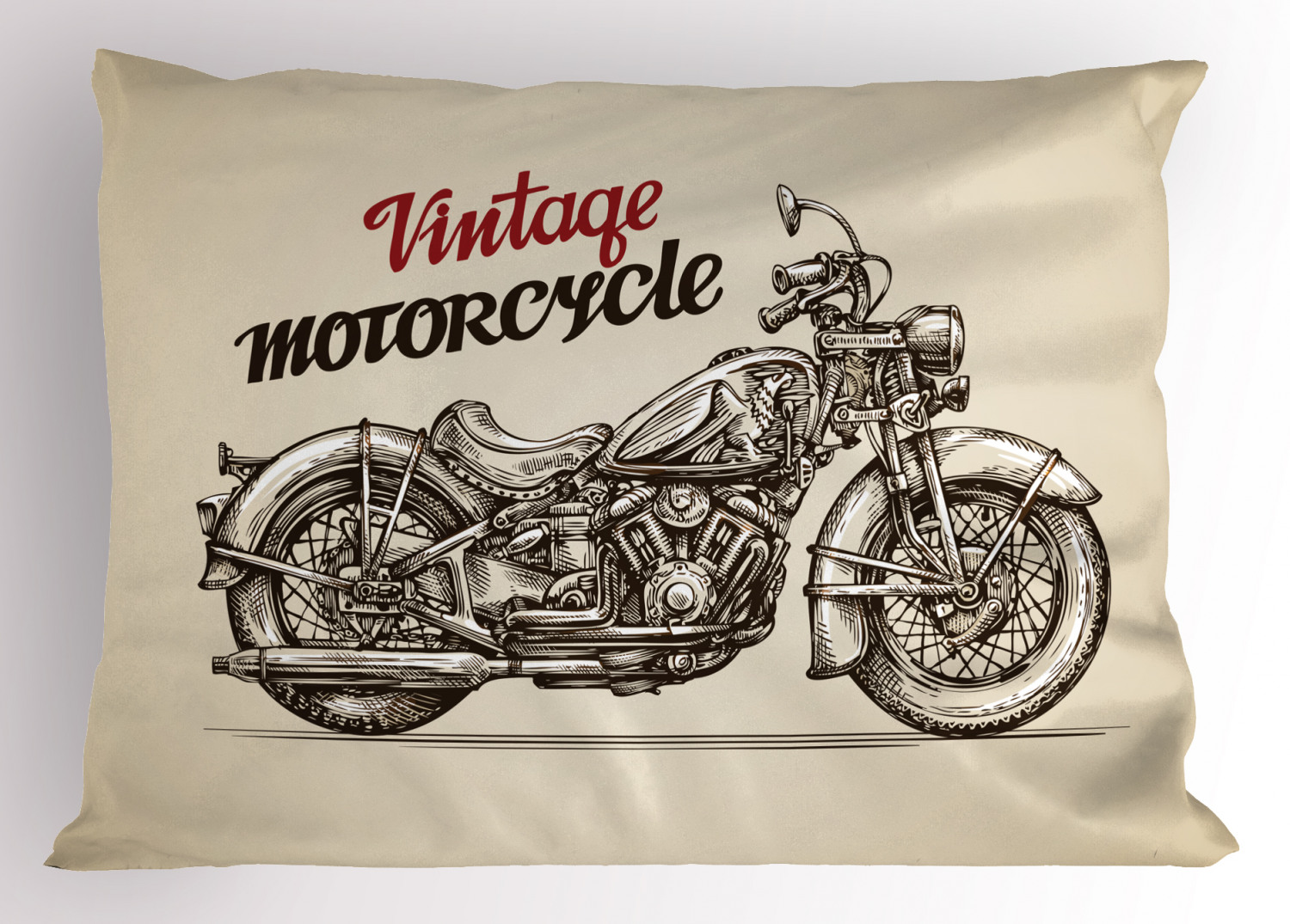 Details about   Motorcycle Rider Pillow Sham Decorative Pillowcase 3 Sizes Bedroom Decoration 