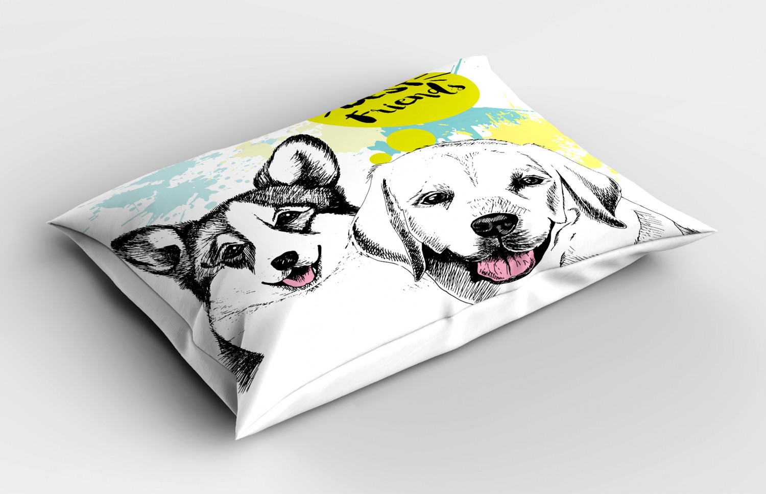 Labrador Pillow Sham Decorative Pillowcase 3 Sizes Bedroom Decoration