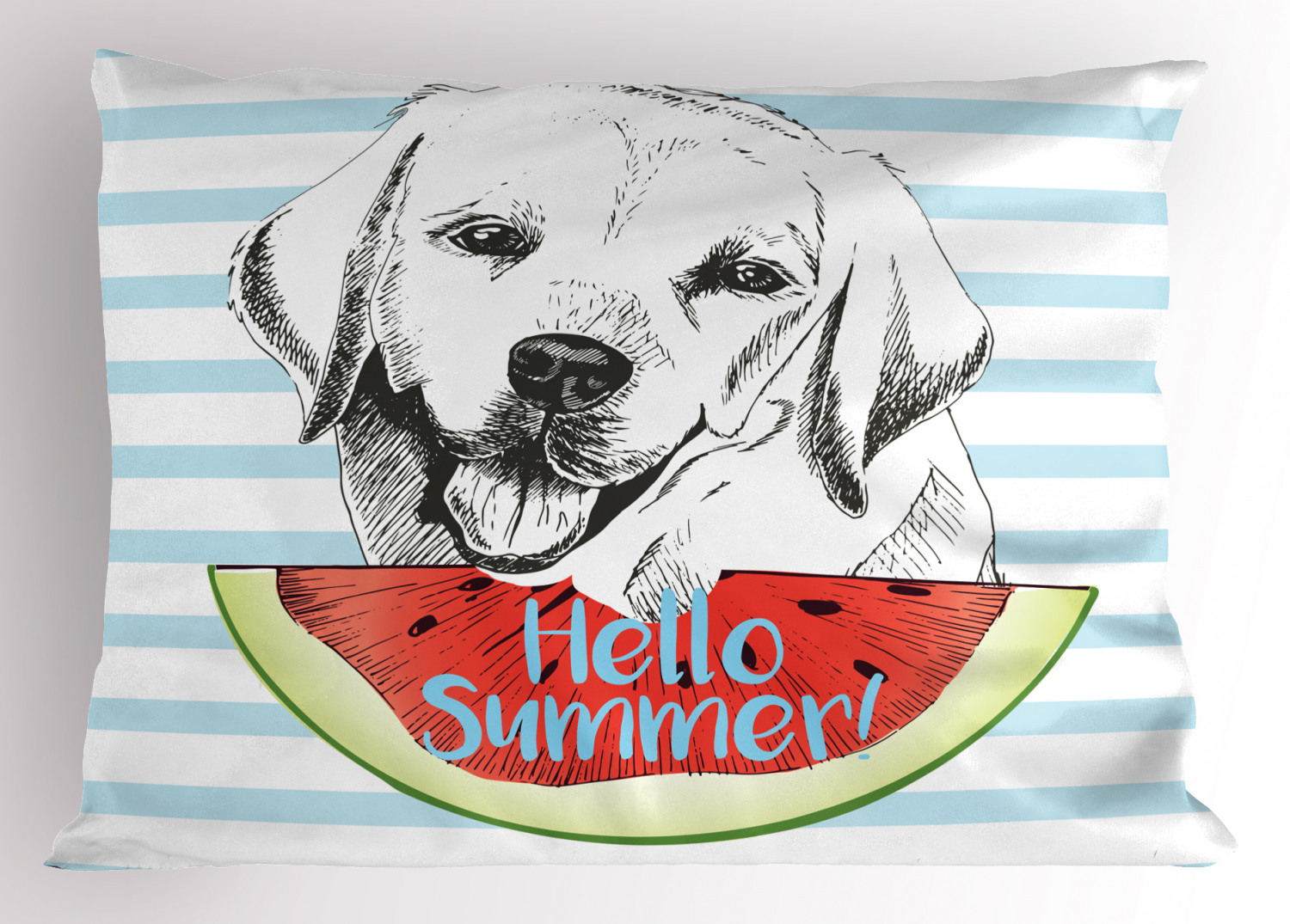 Labrador Pillow Sham Decorative Pillowcase 3 Sizes Bedroom Decoration