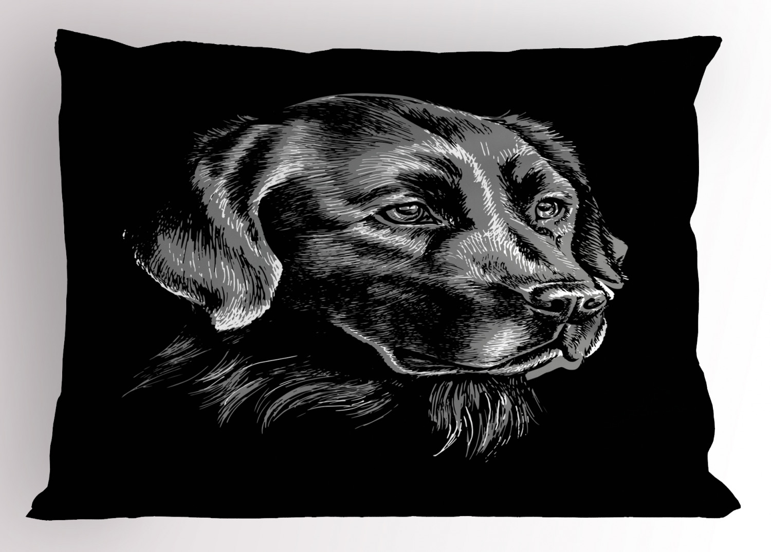 Labrador Pillow Sham Decorative Pillowcase 3 Sizes Bedroom Decoration