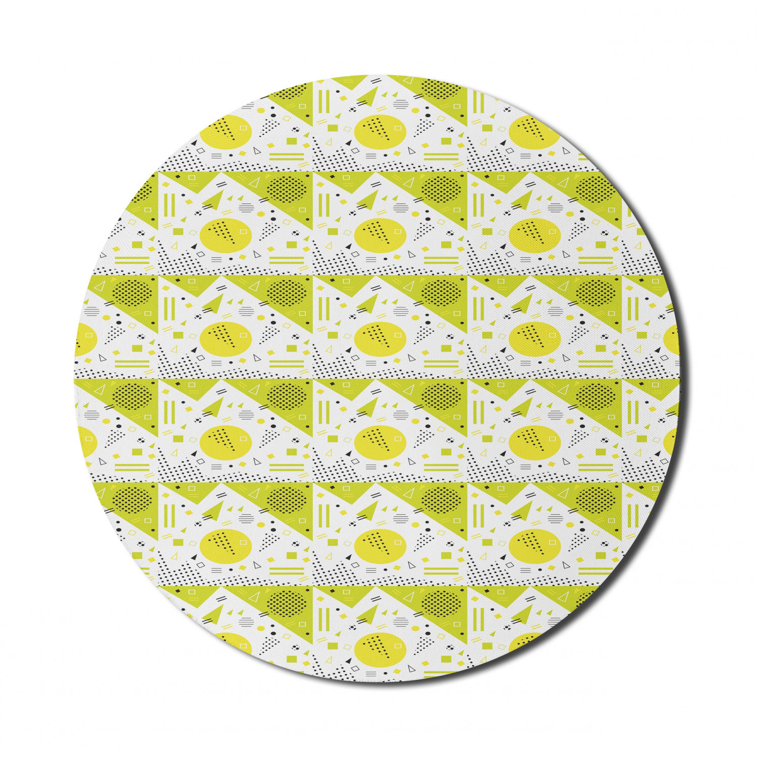 Ambesonne Geometric Theme Round Non-Slip Rubber Modern Gaming Mousepad, 8" - Picture 58 of 111